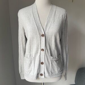 J. Crew Cotton Cashmere Blend V-Neck Cardigan